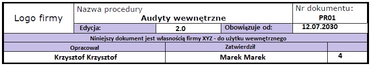 <strong>Jak napisać procedurę przykład</strong> (zawsze aktualny!) 30