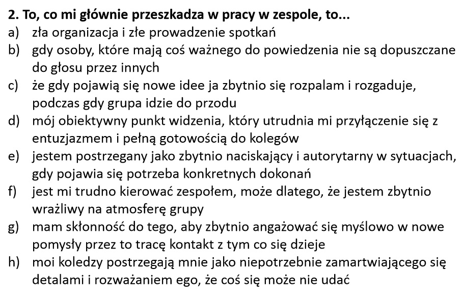 Model Belbina. Uwaga-na końcu artykułu darmowy test Belbina, określ role w zespole 367