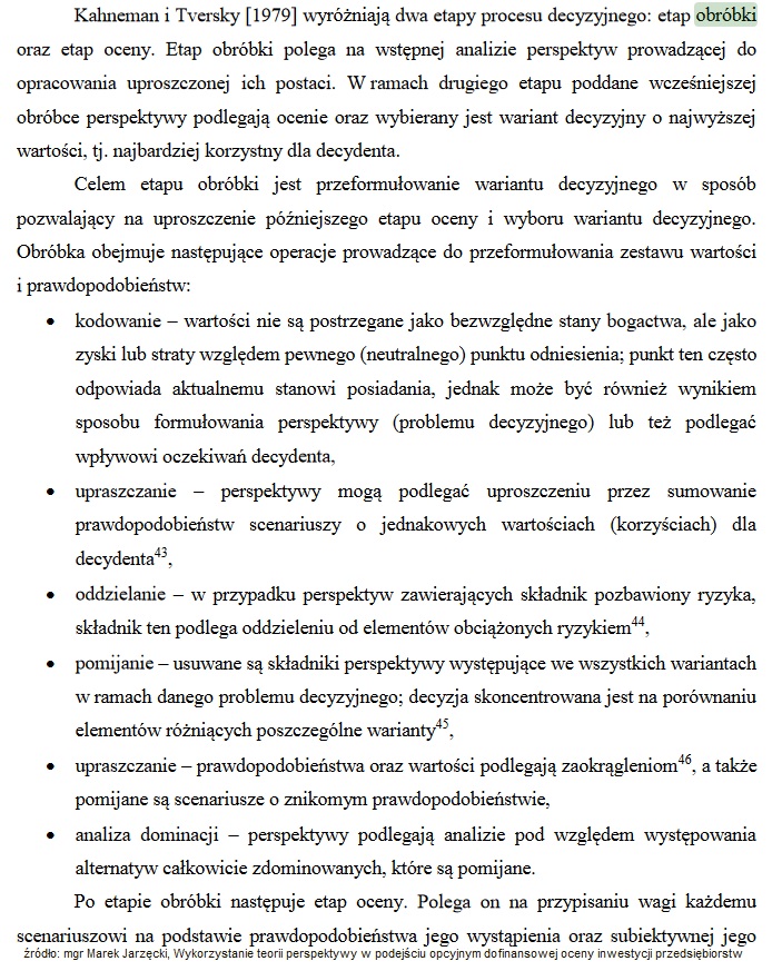 Teoria perspektyw (prospect theory) Daniel Kahneman otrzymał NOBLA 2002 r. (definicja, przykłady) 50