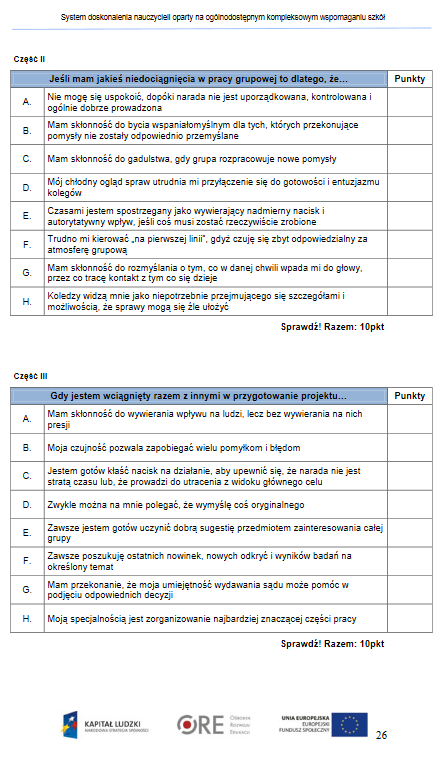 Model Belbina. Uwaga-na końcu artykułu darmowy test Belbina, określ role w zespole 379